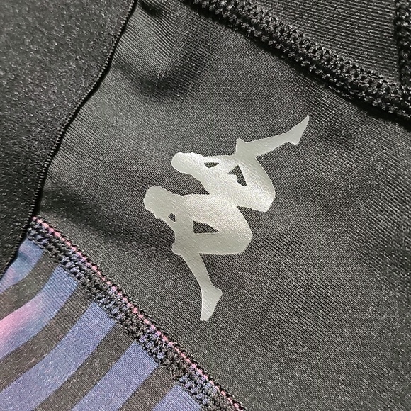 Kappa Black and Pink Striped Leggings Size Medium New - Picture 7 of 9